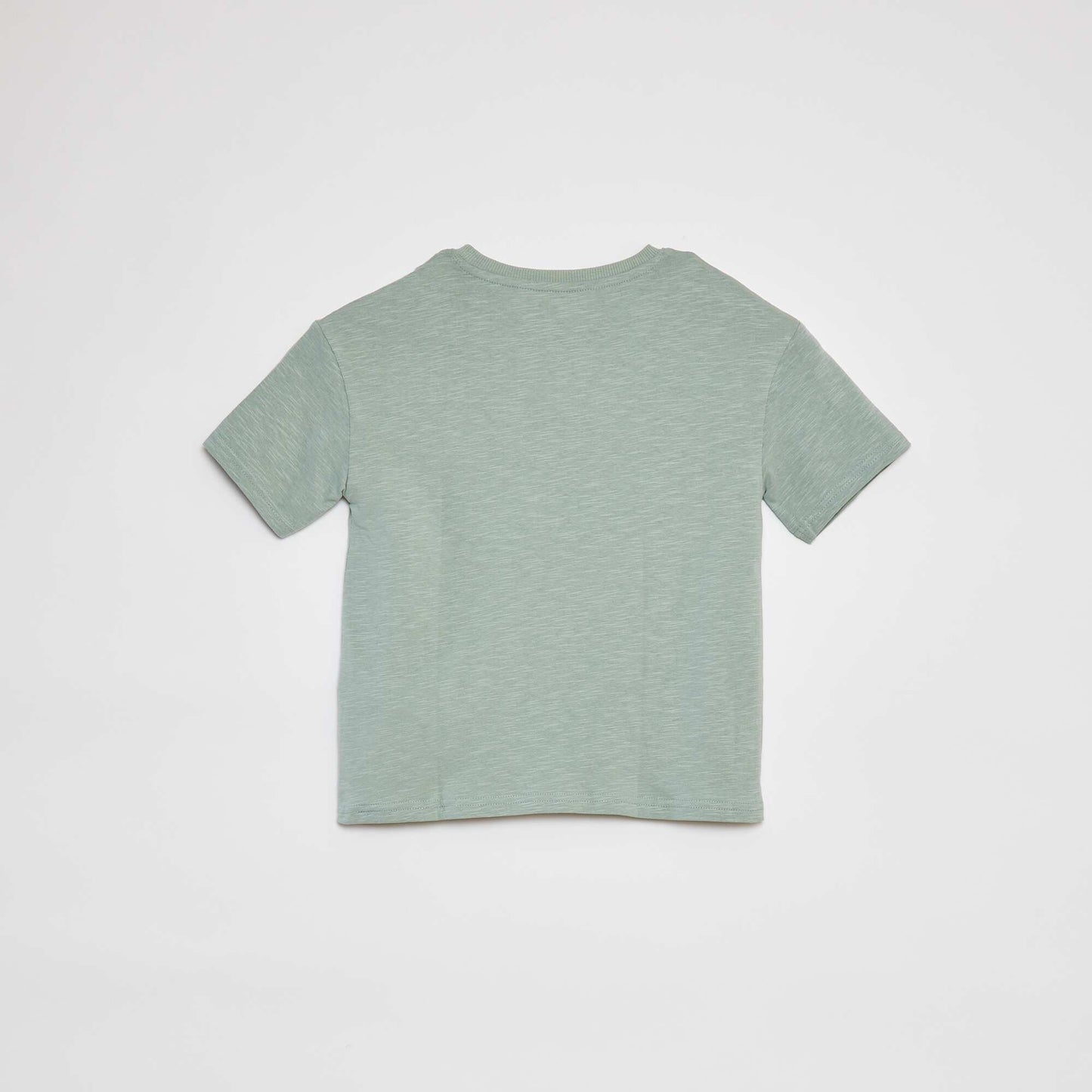 Camiseta lisa con bolsillo VERDE