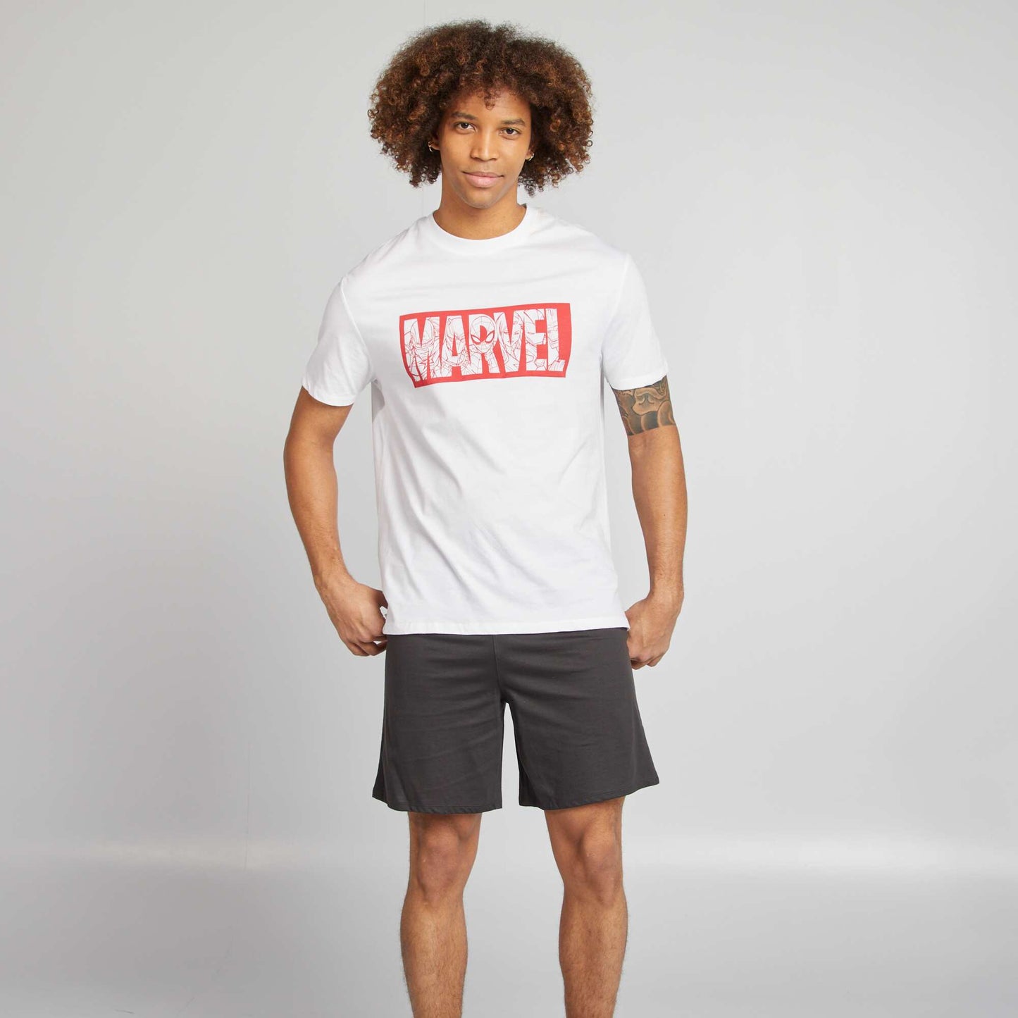 Pijama corto 'Marvel' short + camiseta - 2 piezas BLANCO