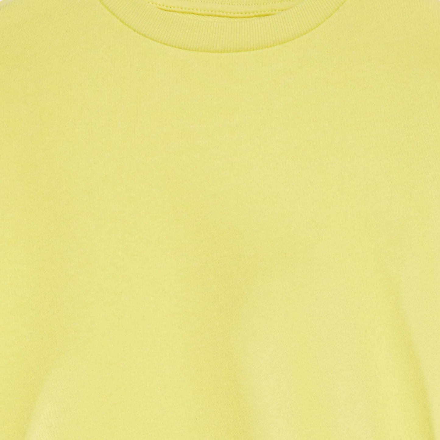 Buzo lisa de chándal con cuello redondo AMARILLO