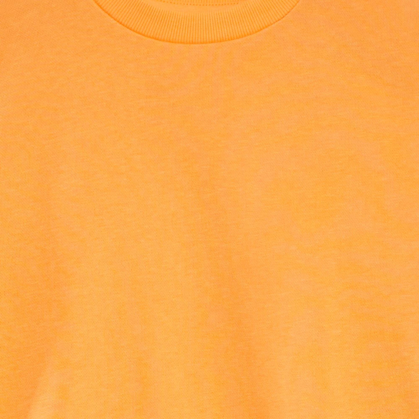 Buzo lisa de chándal con cuello redondo NARANJA