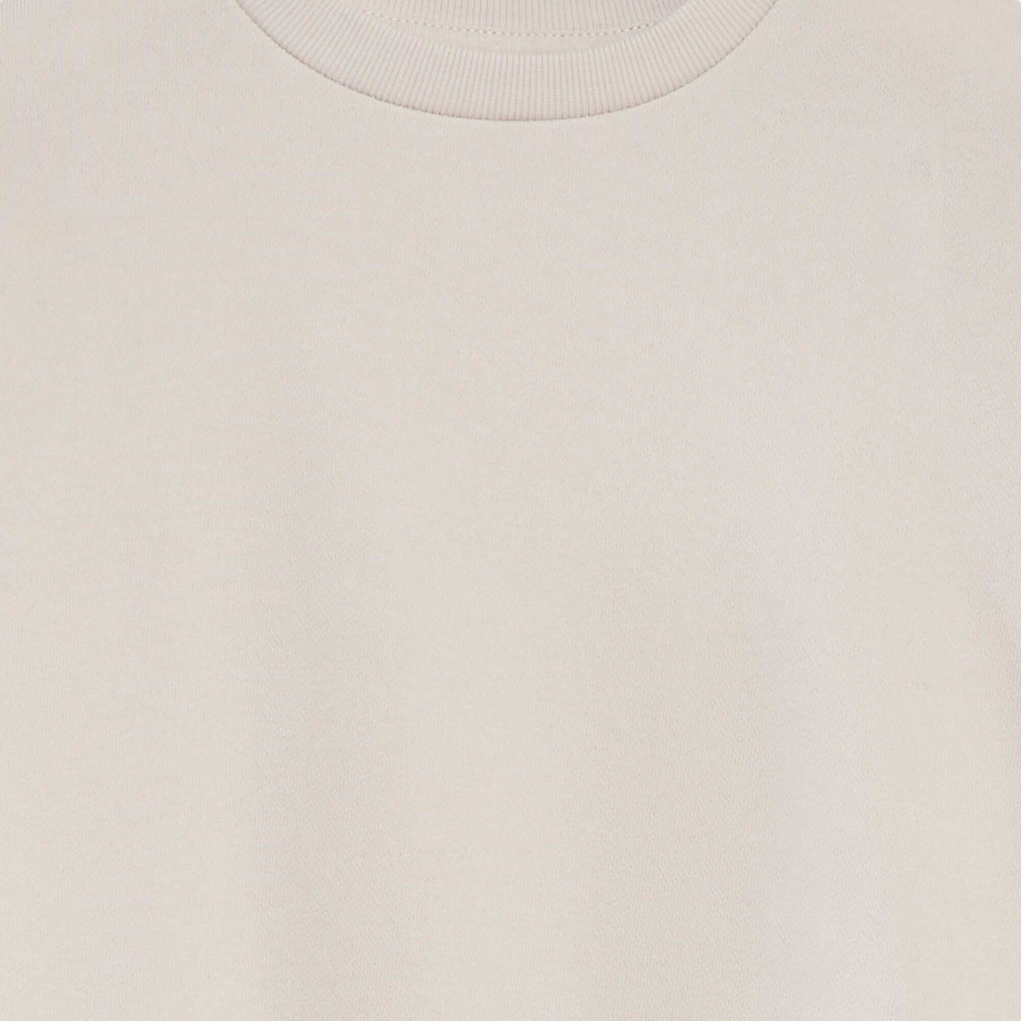 Buzo lisa de chándal con cuello redondo BEIGE