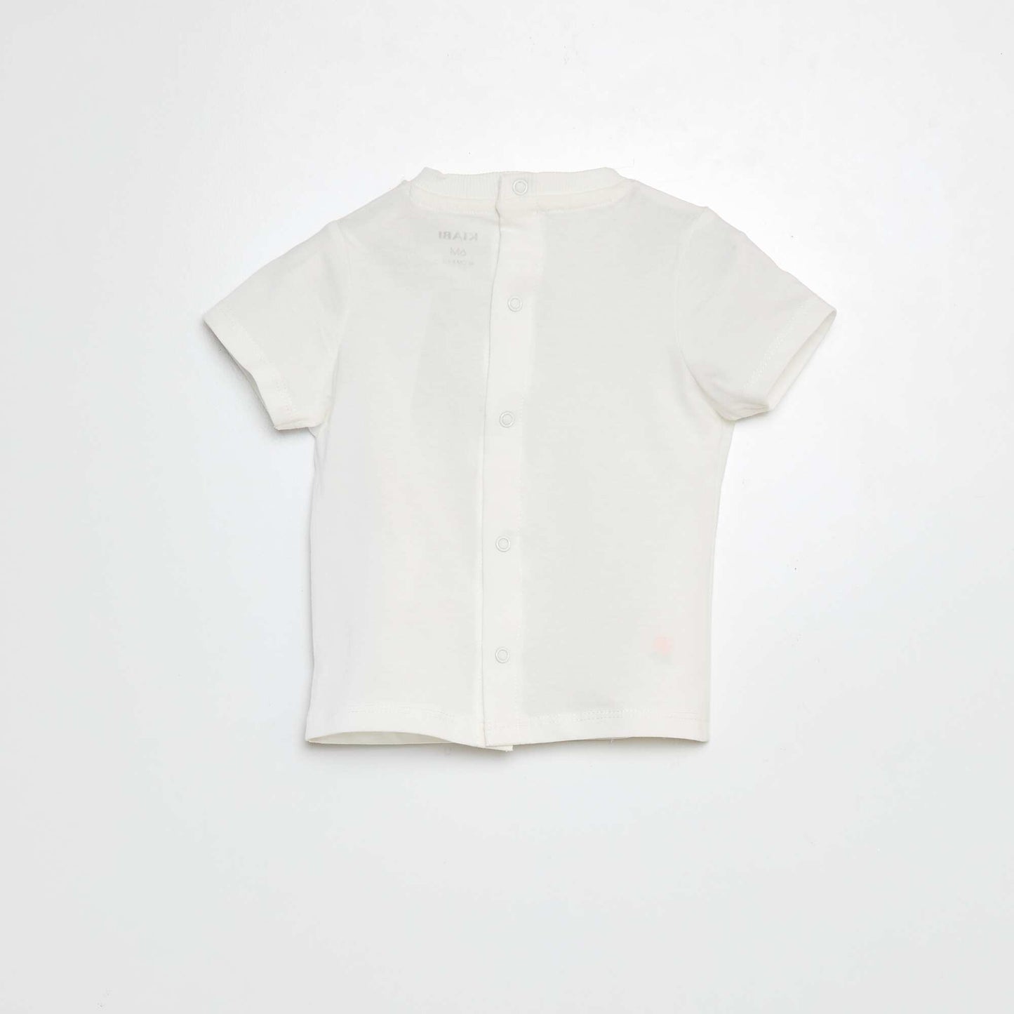 Camiseta con motivos bordados BLANCO