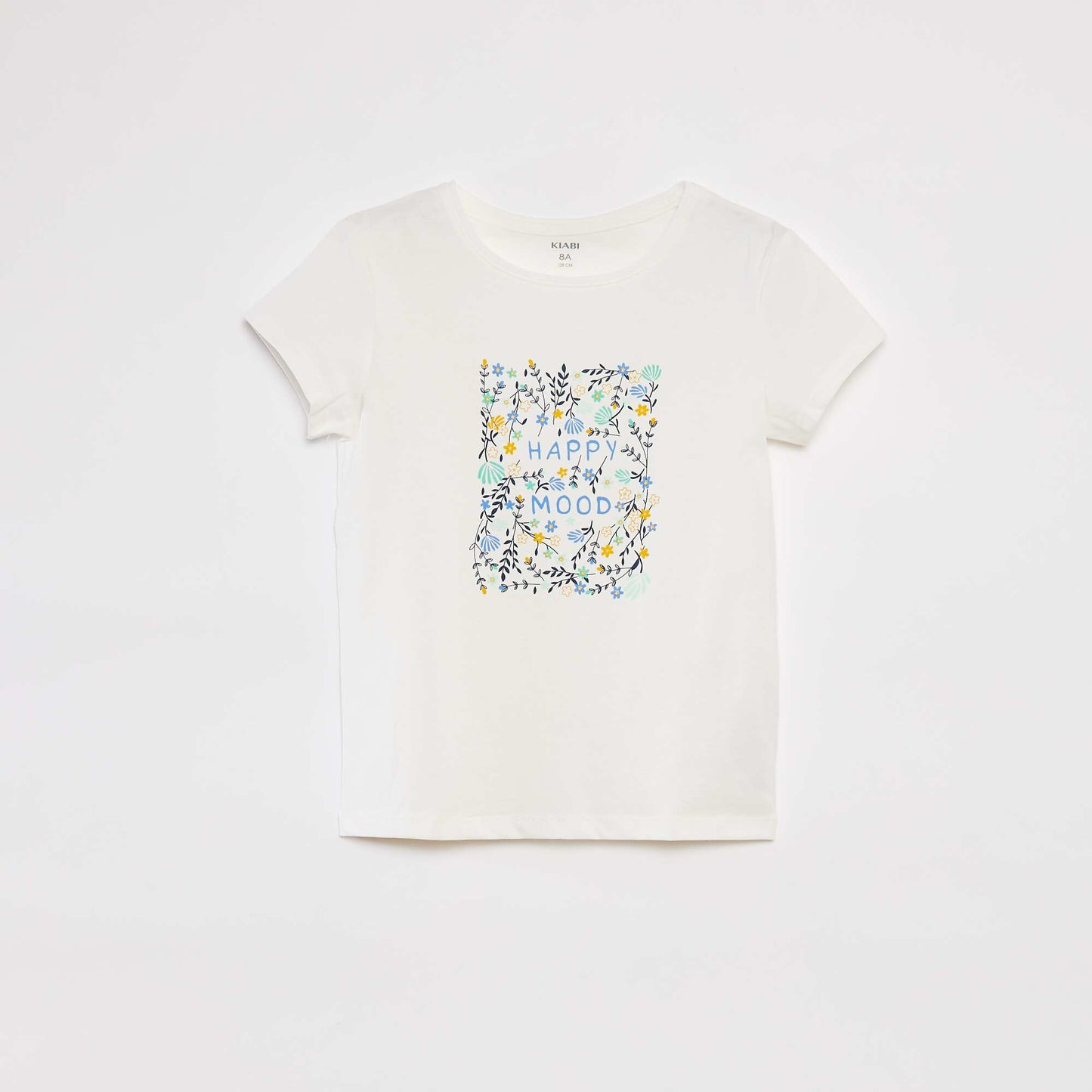 Camiseta de manga corta estampada BLANCO