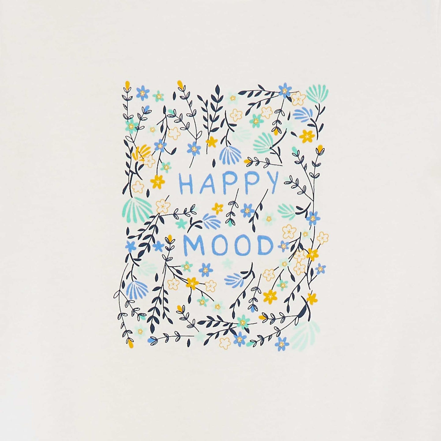 Camiseta de manga corta estampada BLANCO
