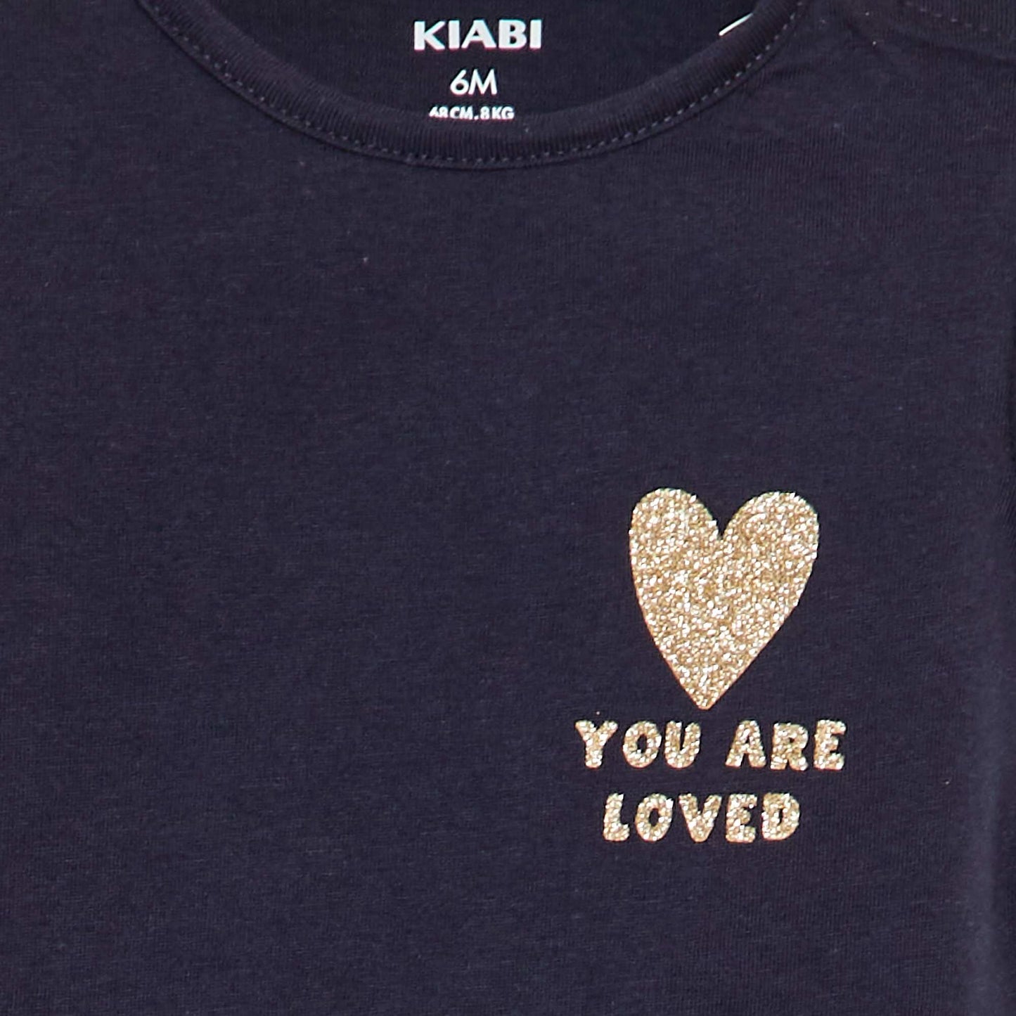 Camiseta estampada de algodón AZUL