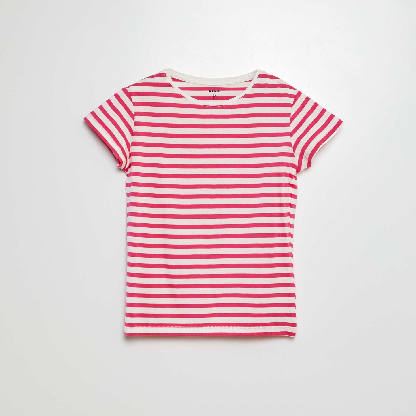 Camiseta de manga corta a rayas ROSA