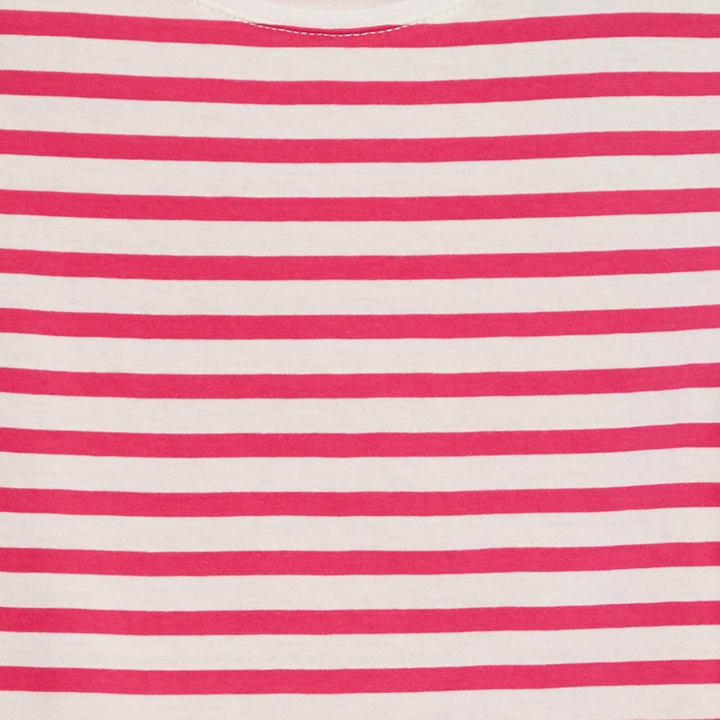 Camiseta de manga corta a rayas ROSA