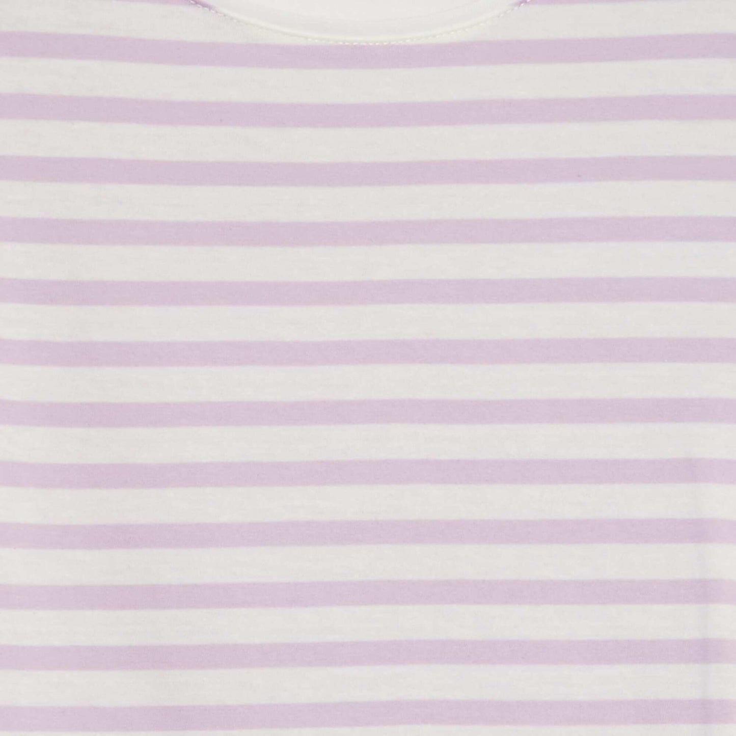 Camiseta de manga corta a rayas BLANCO
