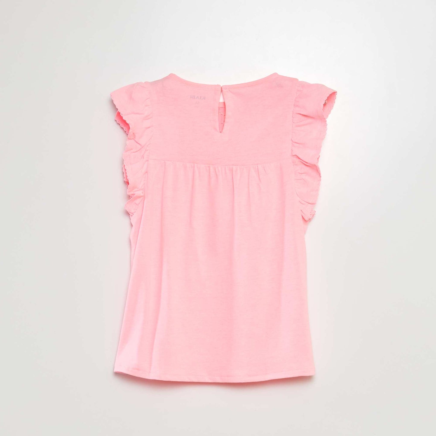 Camiseta con bordado inglés ROSA