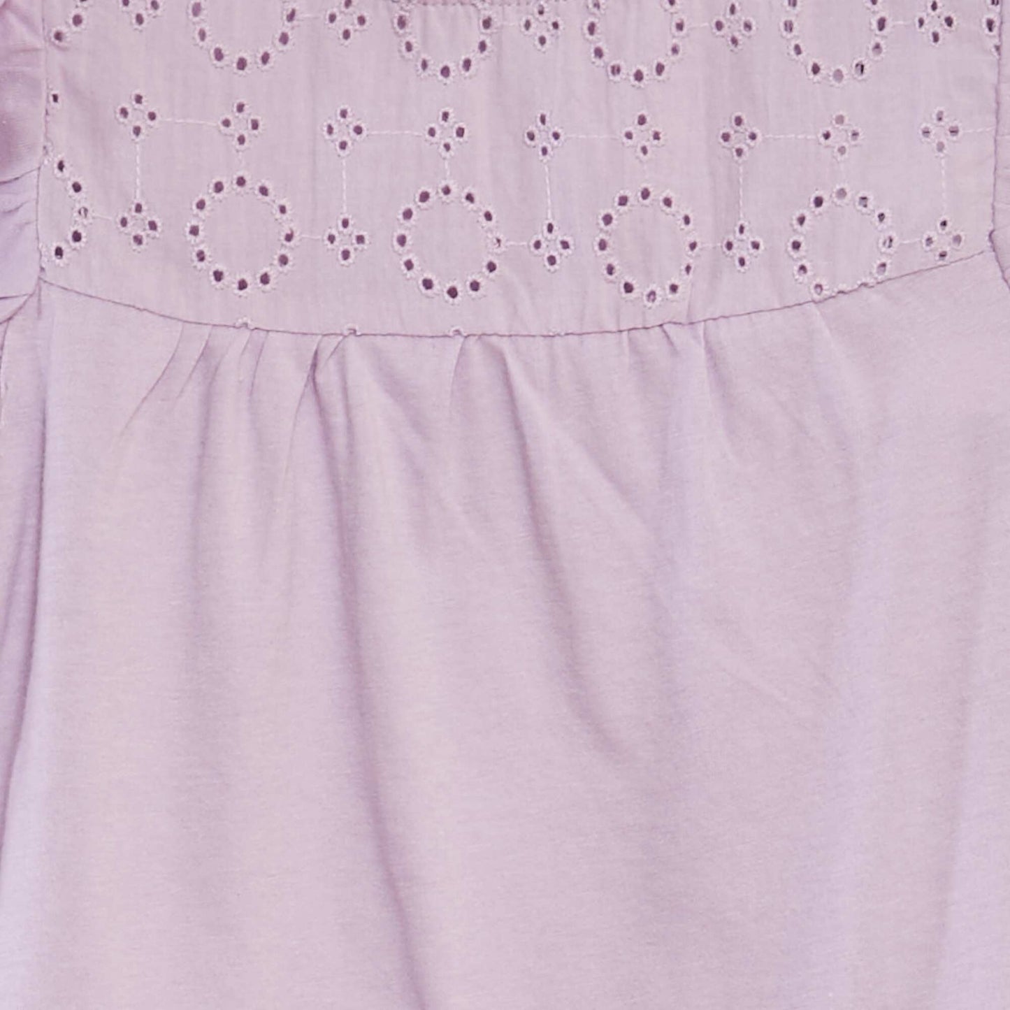 Camiseta con bordado inglés PURPURA