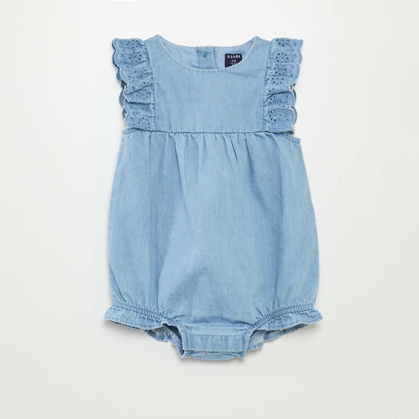 Mono jean con zapatos y diadema a juego - 3 piezas AZUL
