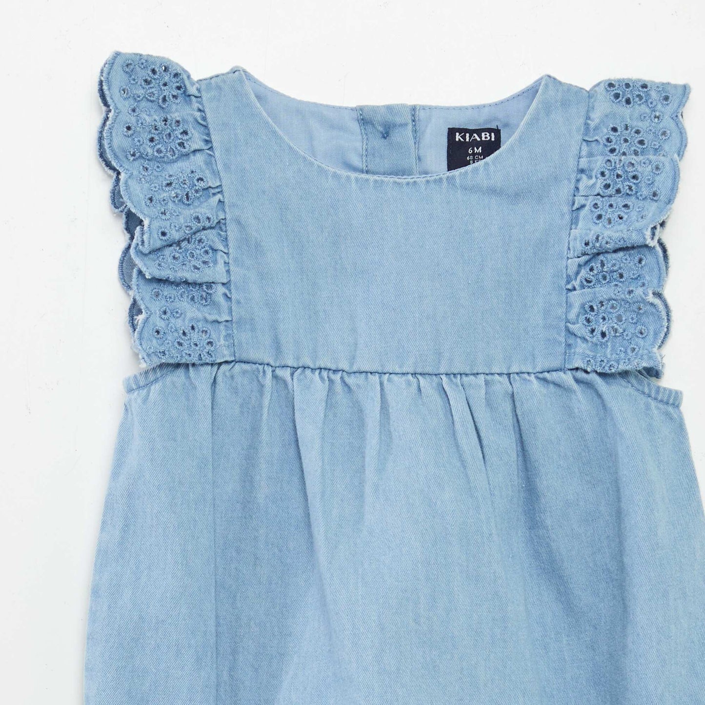 Mono jean con zapatos y diadema a juego - 3 piezas AZUL
