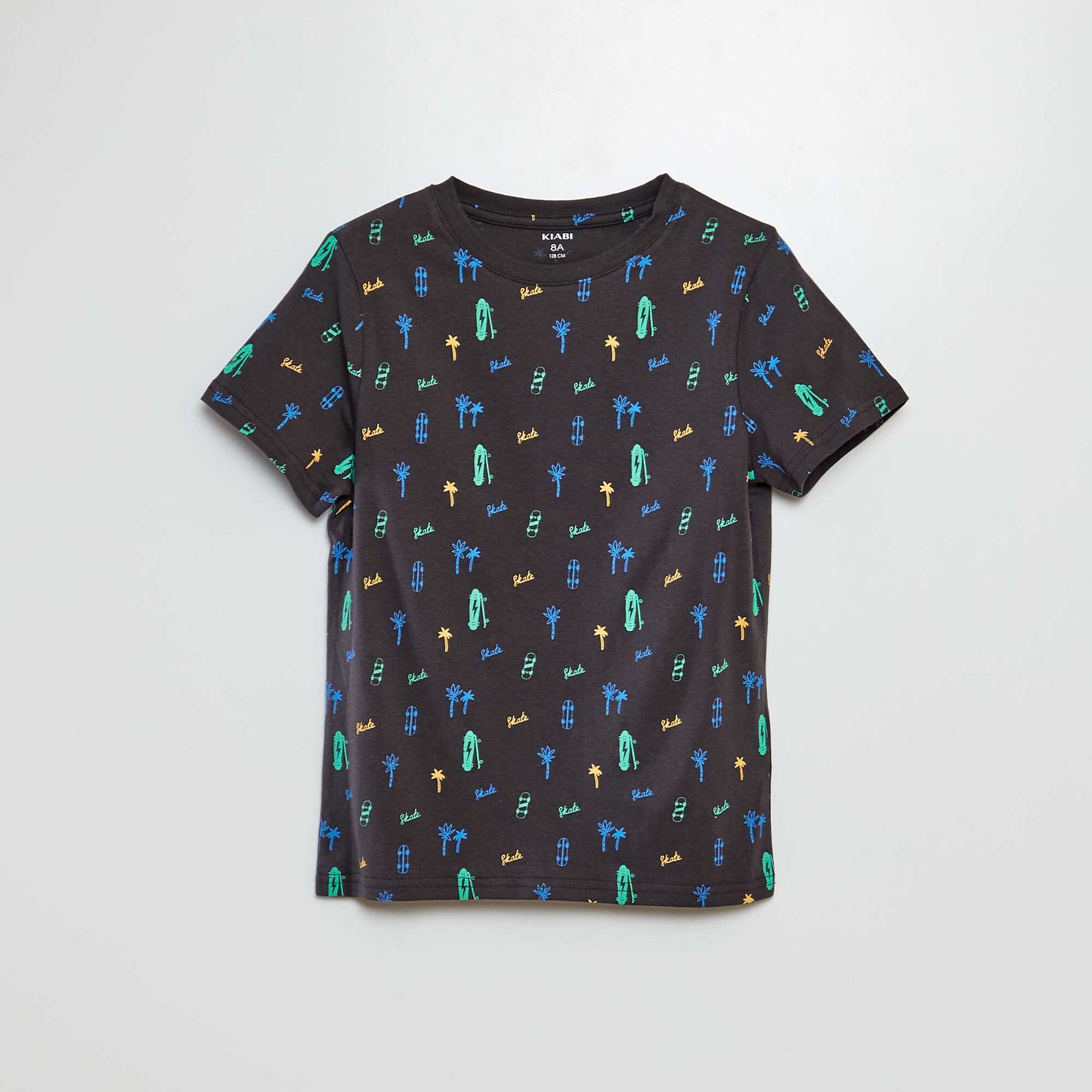 Camiseta estampada de manga corta GRIS