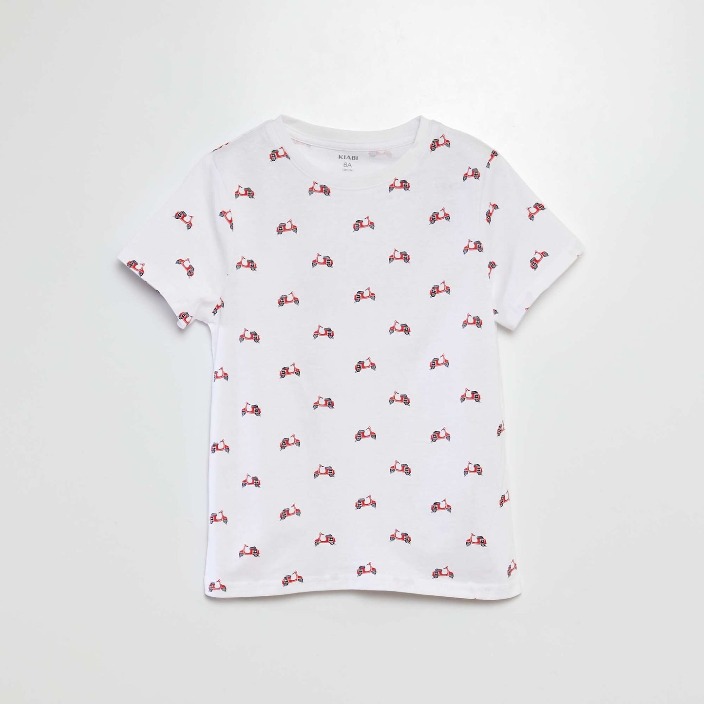 Camiseta estampada de manga corta BLANCO