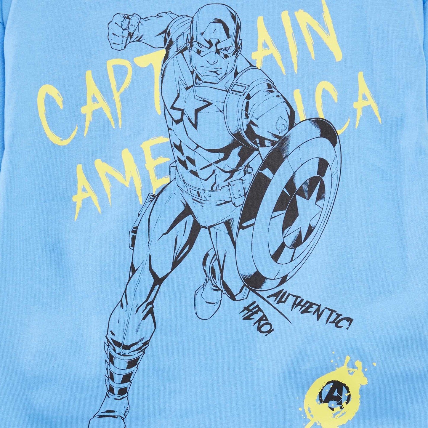 Camiseta 'Capitán América' 'Marvel' AZUL