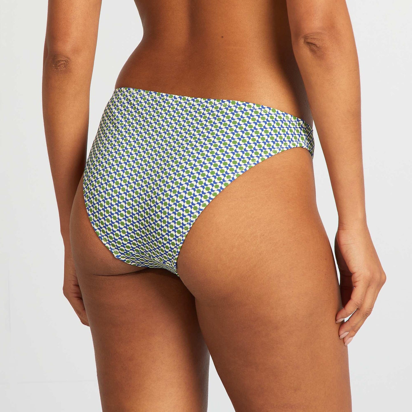 Braguita de bikini estampado geométrico BLANCO
