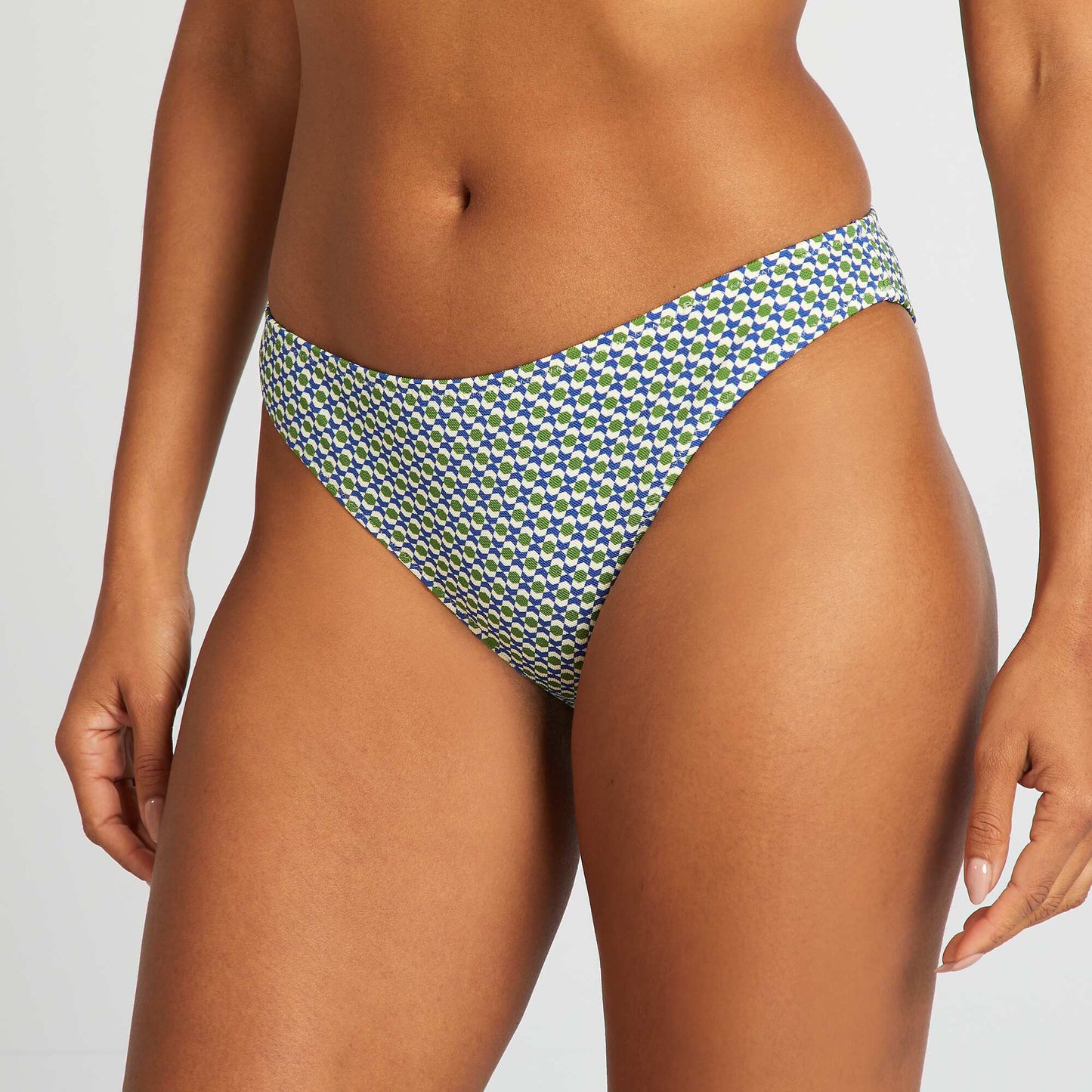 Braguita de bikini estampado geométrico BLANCO