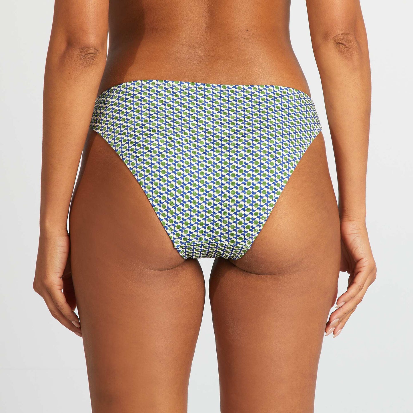 Braguita de bikini estampado geométrico BLANCO