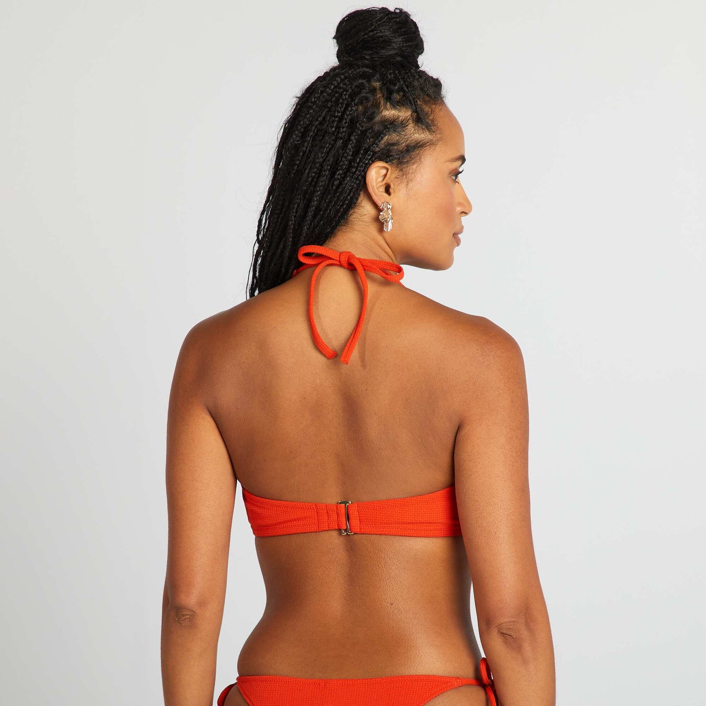 Sujetador de bikini con detalle de estrella NARANJA