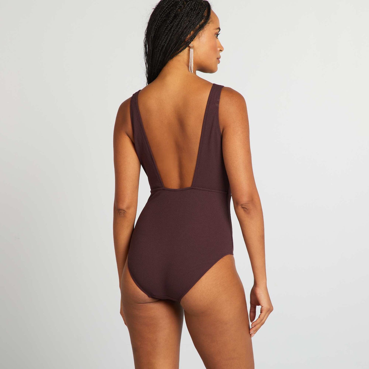 Bañador con detalle de concha PURPURA