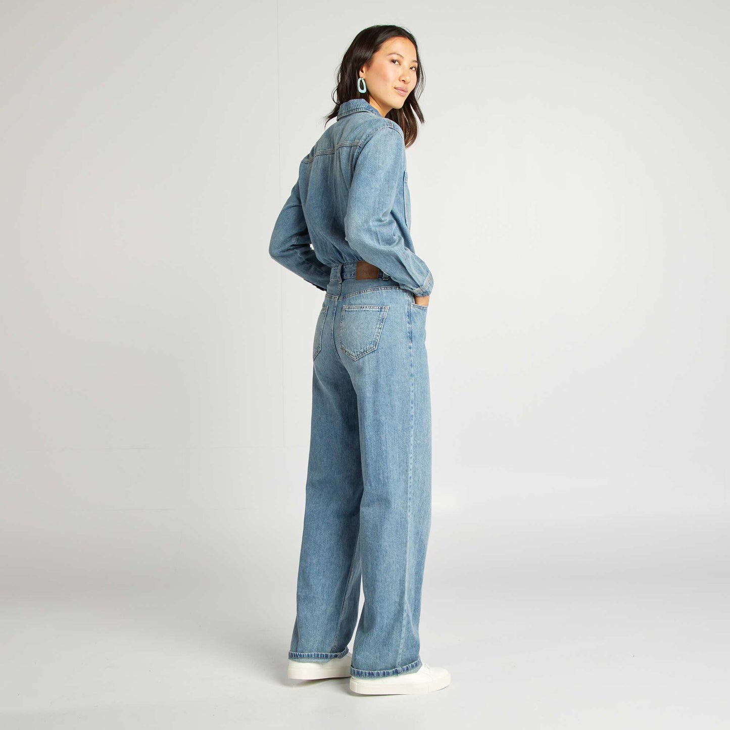 Mono jean largo AZUL