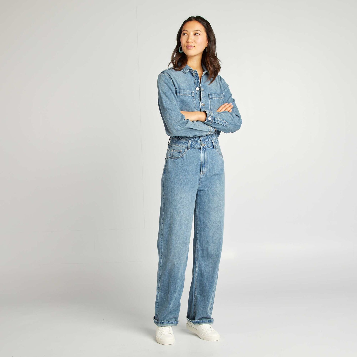 Mono jean largo AZUL