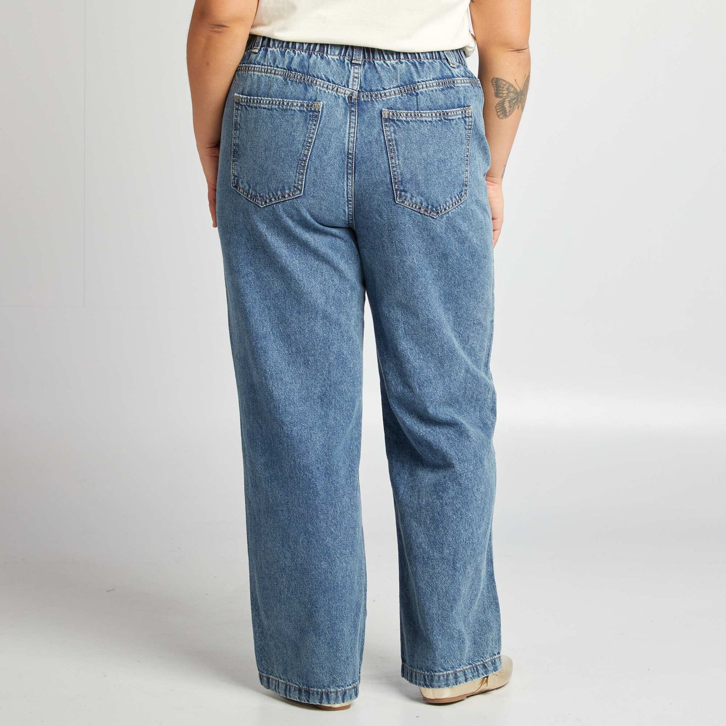Jean con cintura elástica AZUL