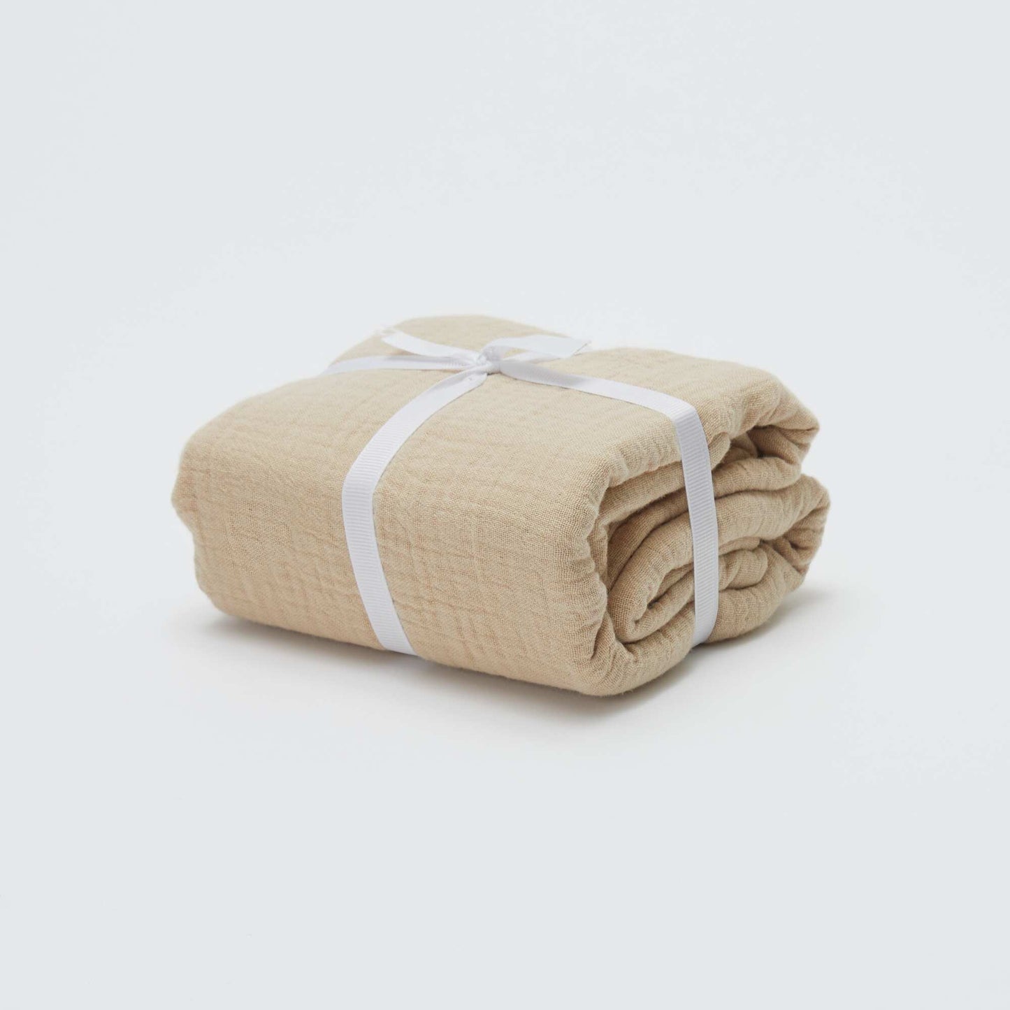 Funda de almohada de gasa de algodón 50 x 70 o 63 x 63 cm - Kiabi Home BEIGE