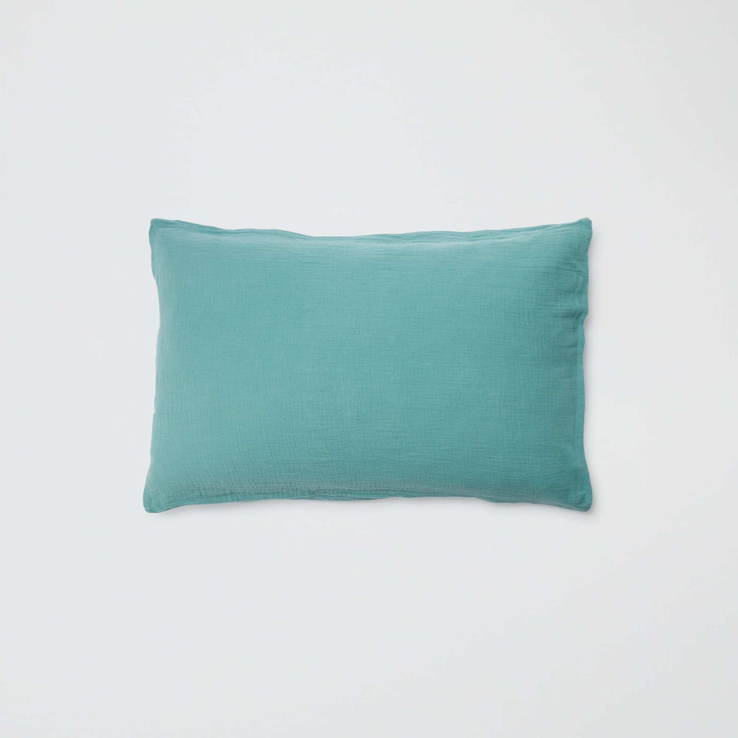 Funda de almohada de gasa de algodón 50 x 70 o 63 x 63 cm - Kiabi Home VERDE