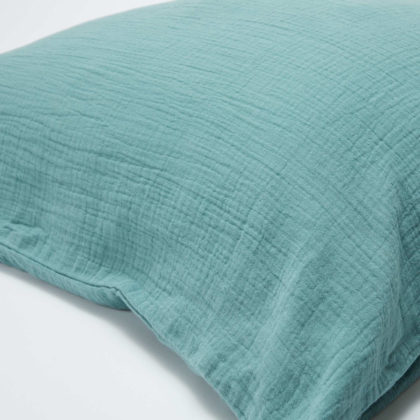 Funda de almohada de gasa de algodón 50 x 70 o 63 x 63 cm - Kiabi Home VERDE