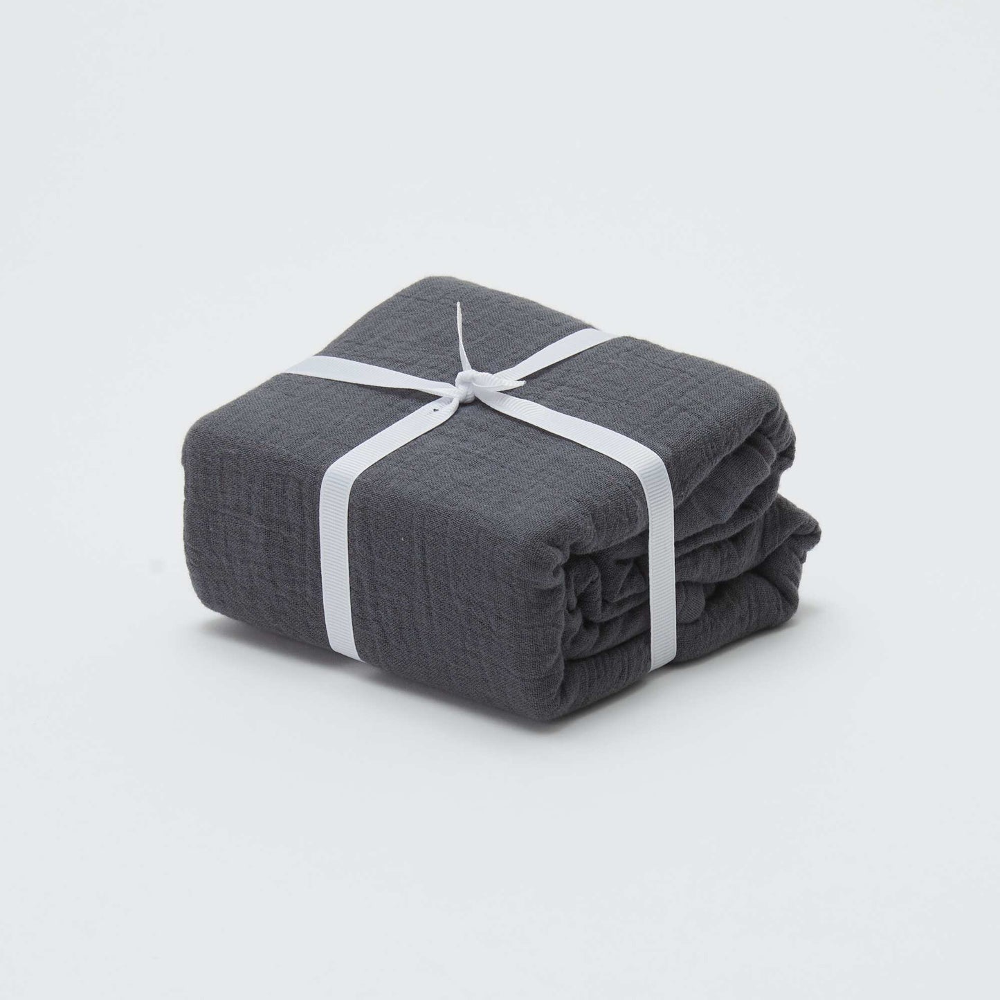 Funda de almohada de gasa de algodón 50 x 70 o 63 x 63 cm - Kiabi Home GRIS