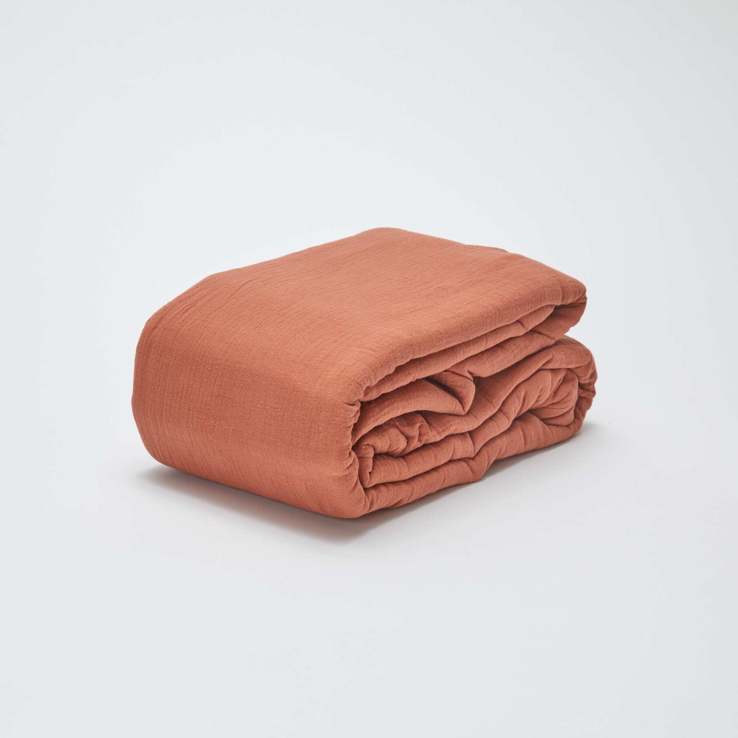 Juego de cama doble (260 x 240 cm) de gasa de algodón - Kiabi Home MARRON