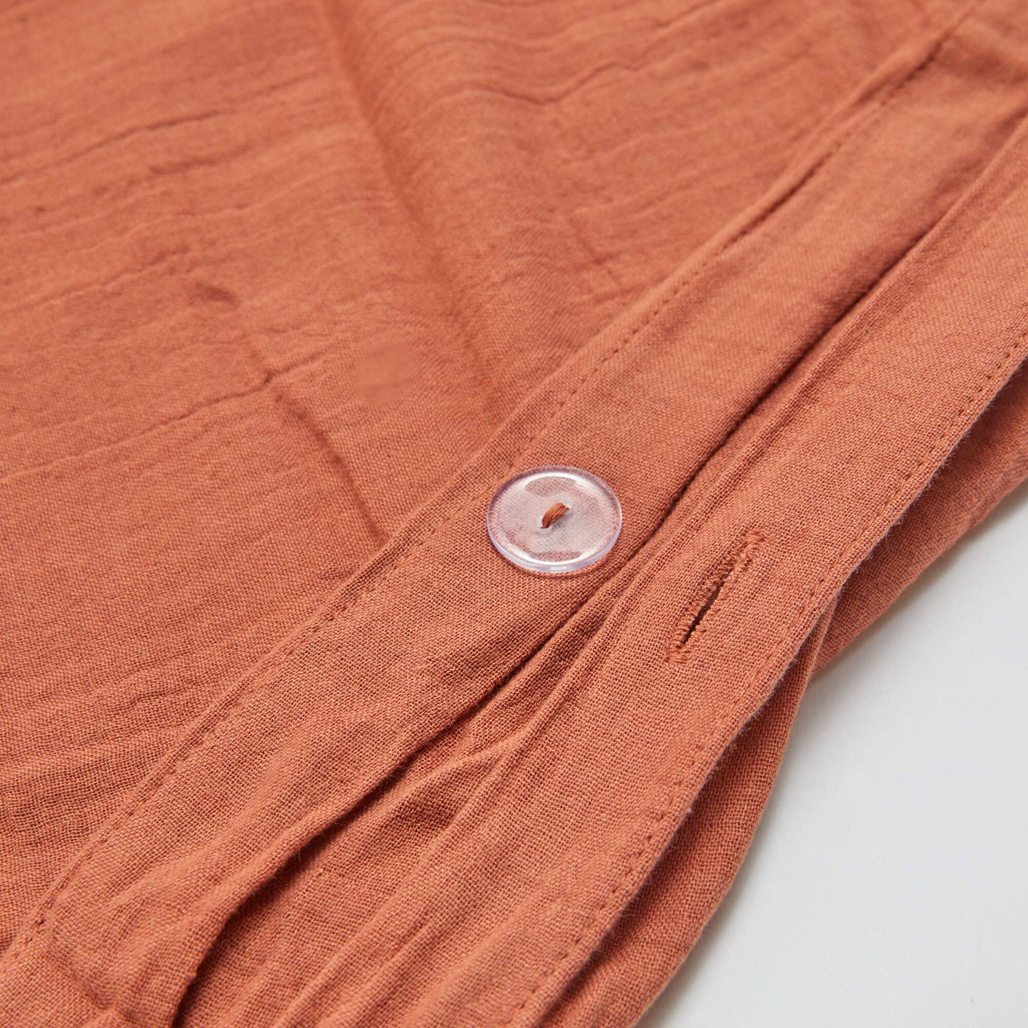Juego de cama doble (260 x 240 cm) de gasa de algodón - Kiabi Home MARRON