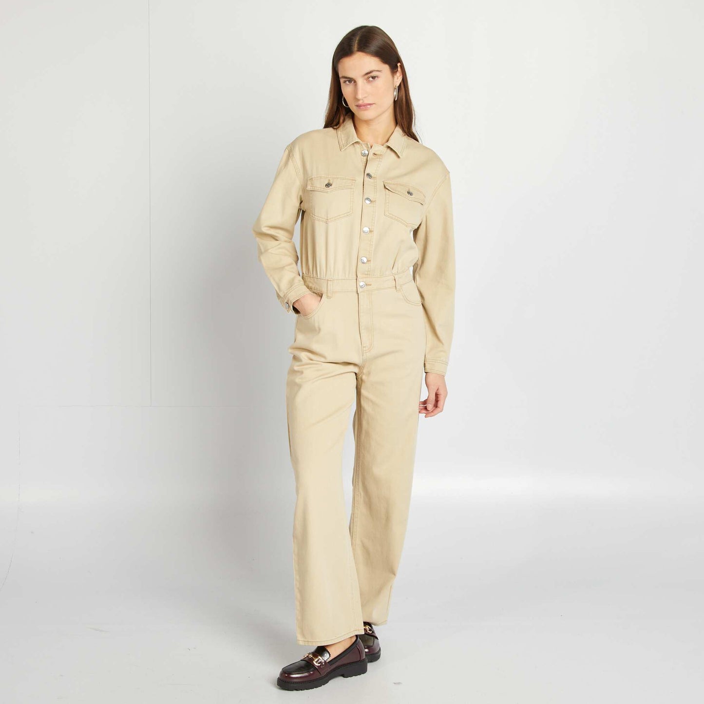 Mono jean largo BEIGE