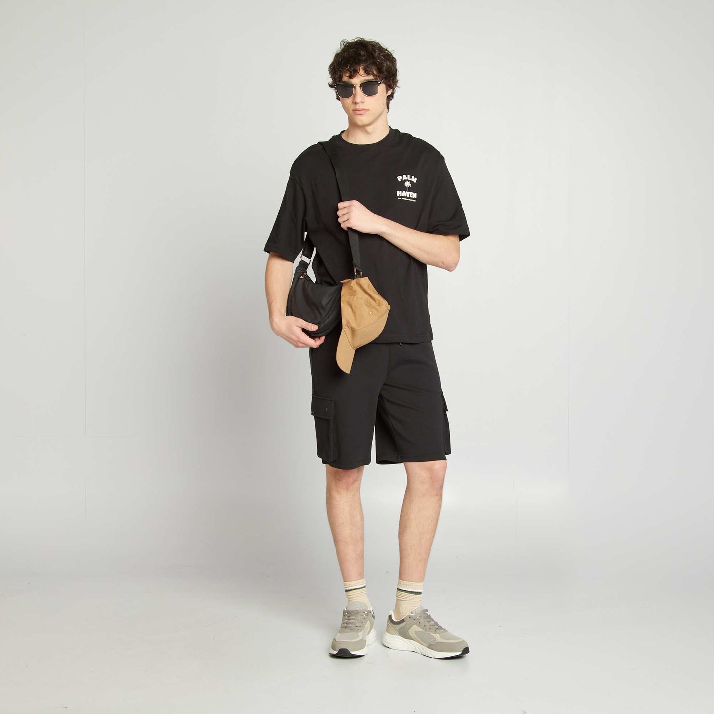 Camiseta estampada NEGRO