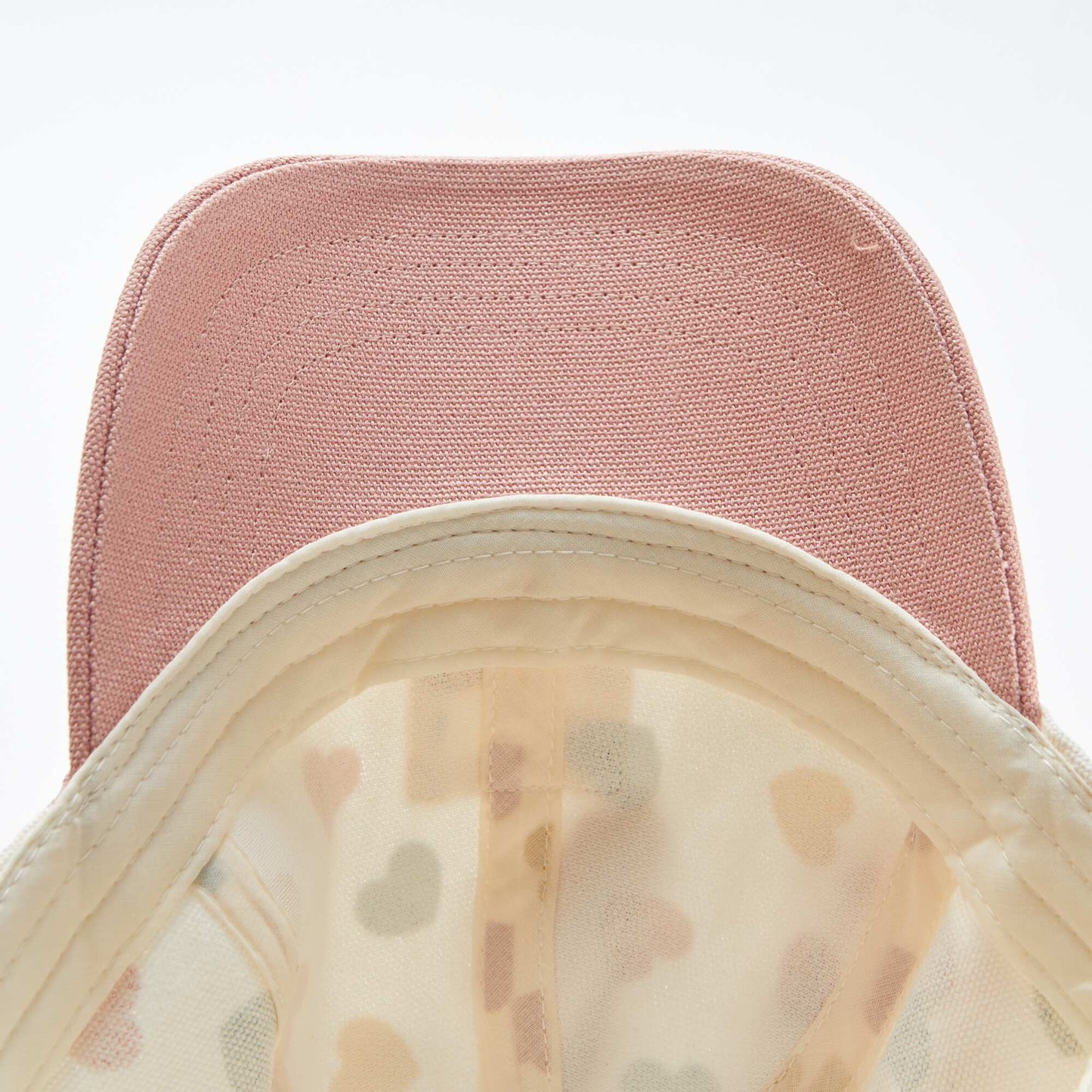 Gorra de tela con estampado ROSA