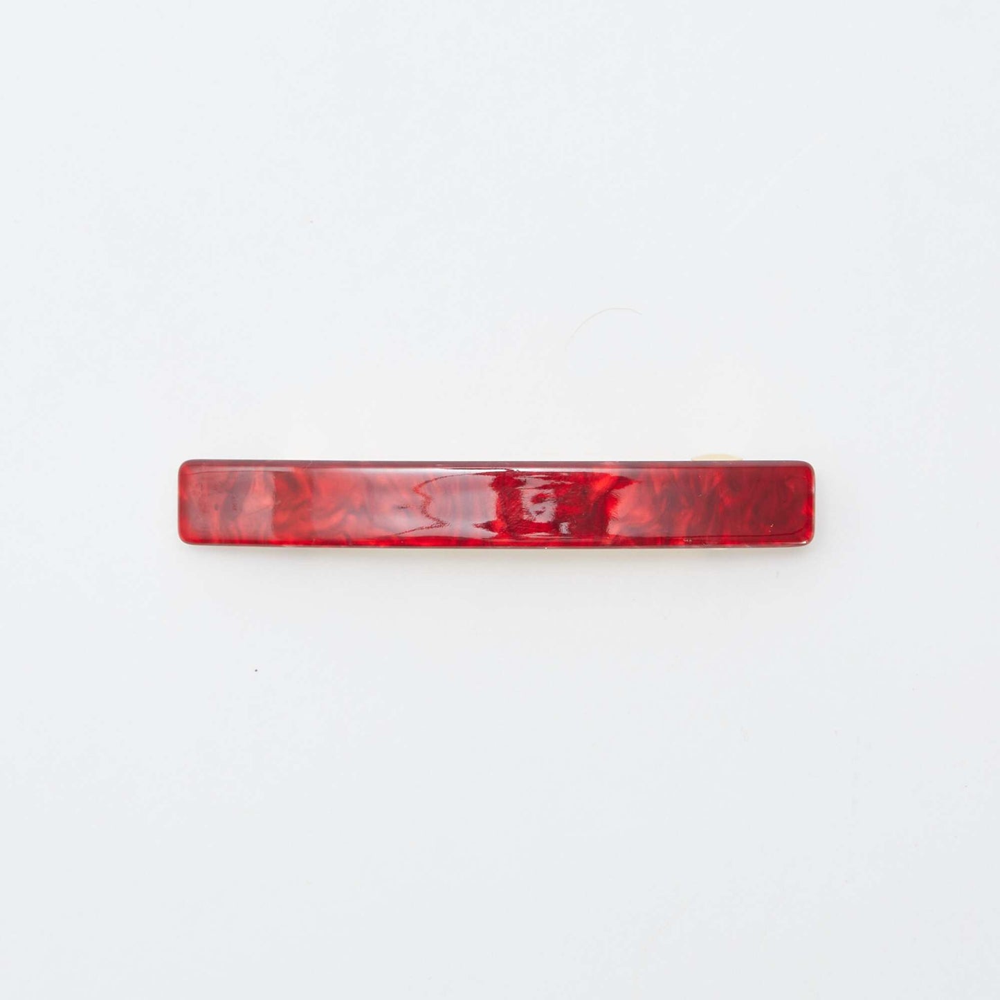 Pack de 2 horquillas efecto marmolado ROJO