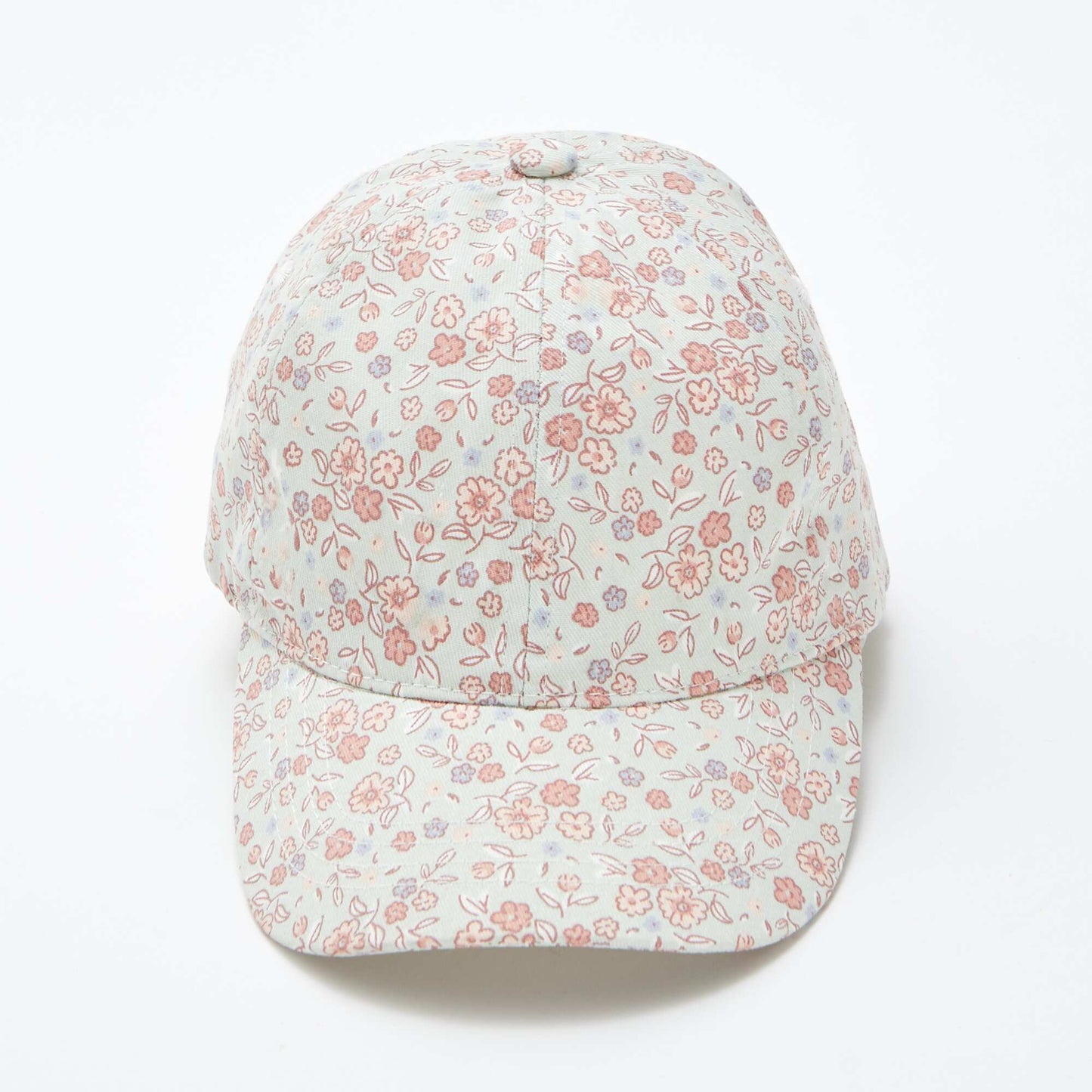 Gorra de tela con estampado AZUL