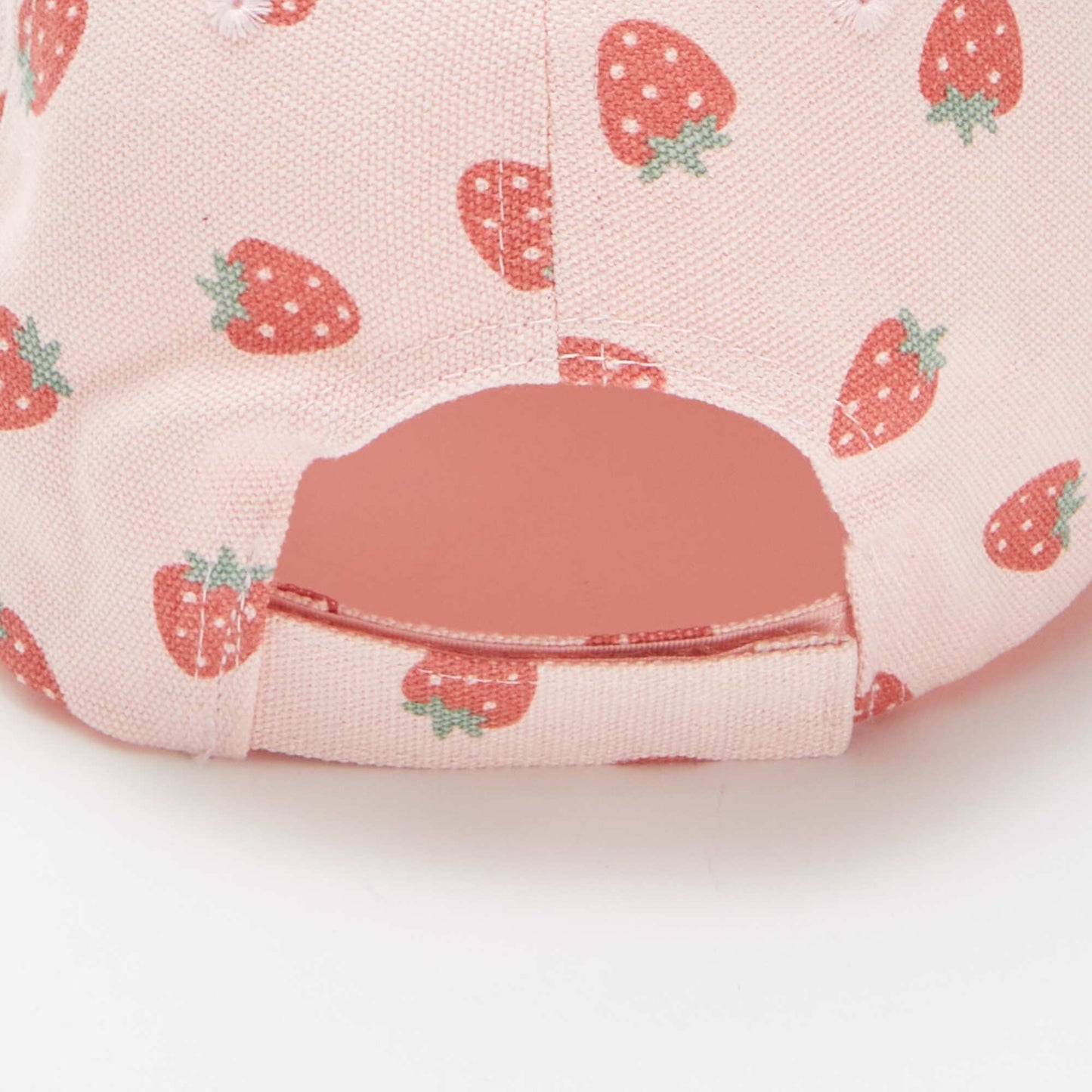Gorra de tela con estampado ROSA