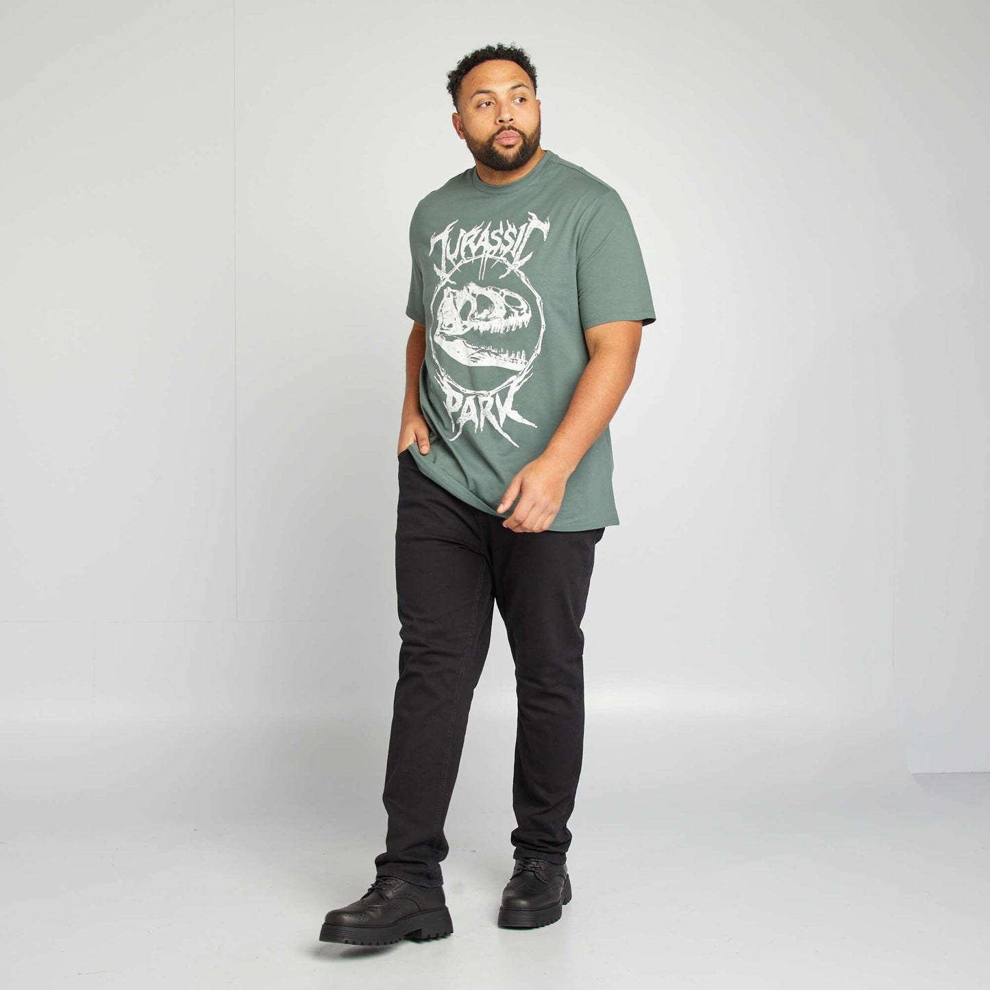 Camiseta de manga corta 'Jurassic Park' VERDE