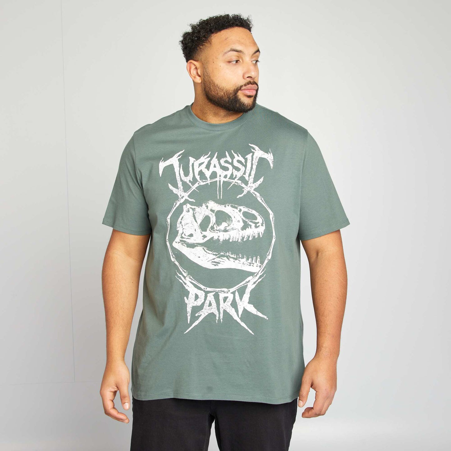 Camiseta de manga corta 'Jurassic Park' VERDE