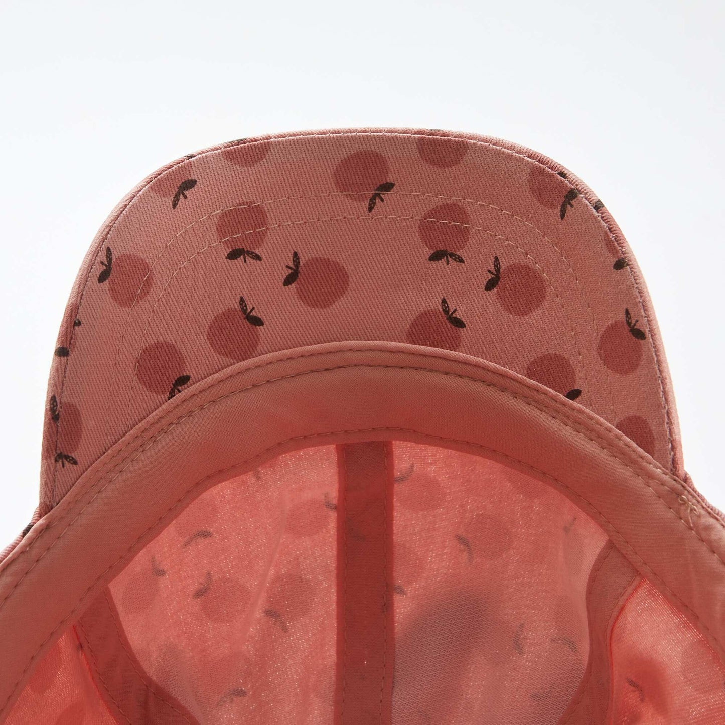 Gorra de tela con estampado ROSA