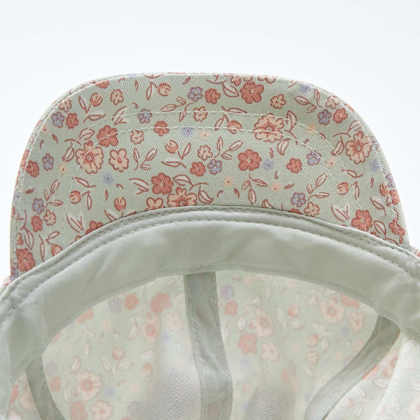 Gorra de tela con estampado AZUL