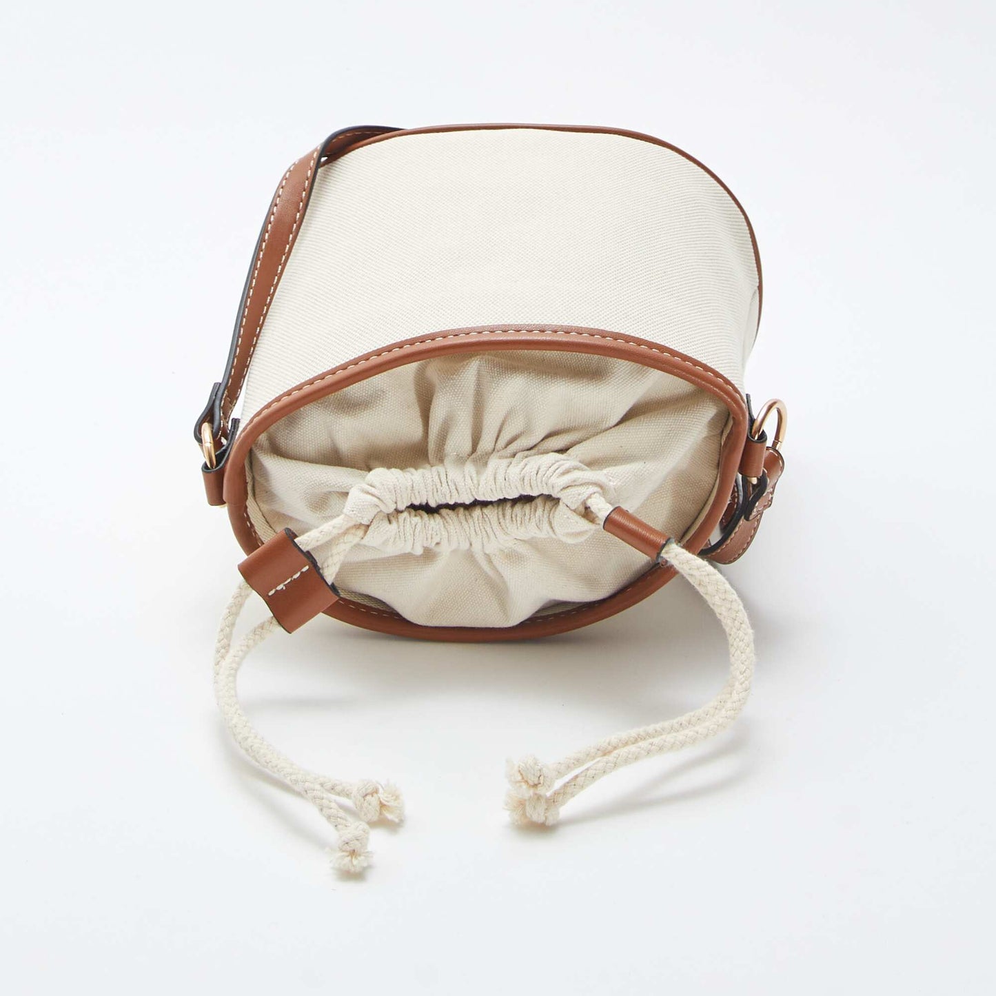 Bolso bombonera con asa ajustable BEIGE