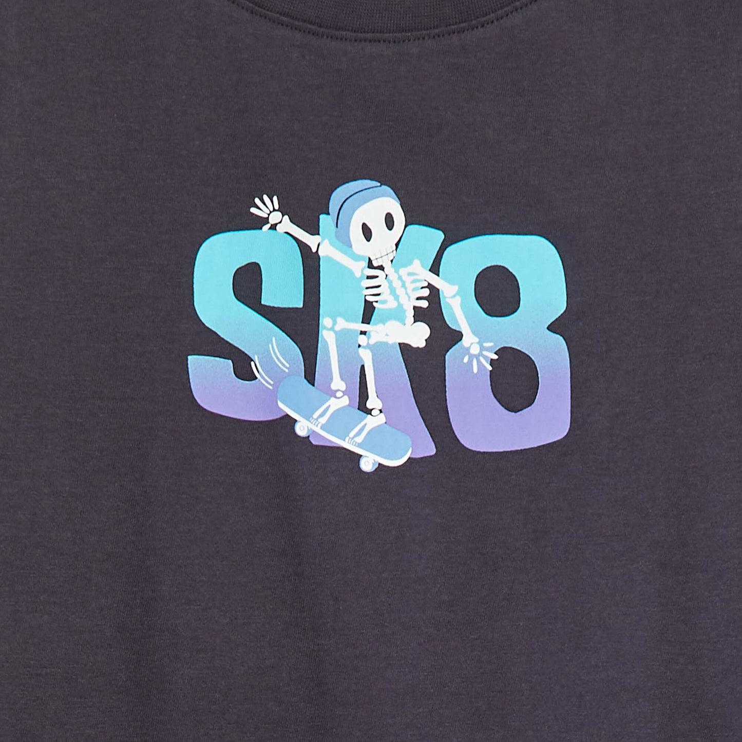 Camiseta estampada de manga corta GRIS