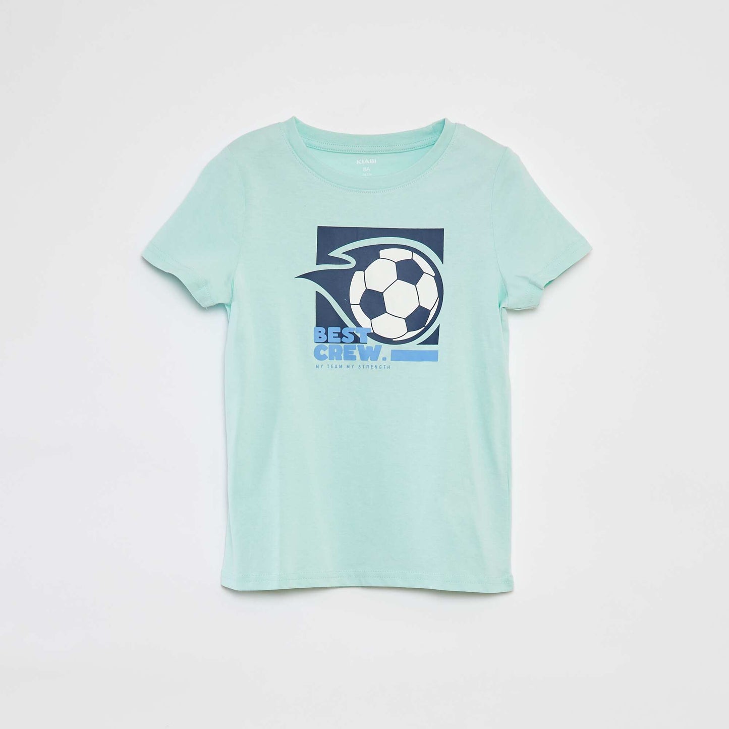 Camiseta estampada de manga corta AZUL