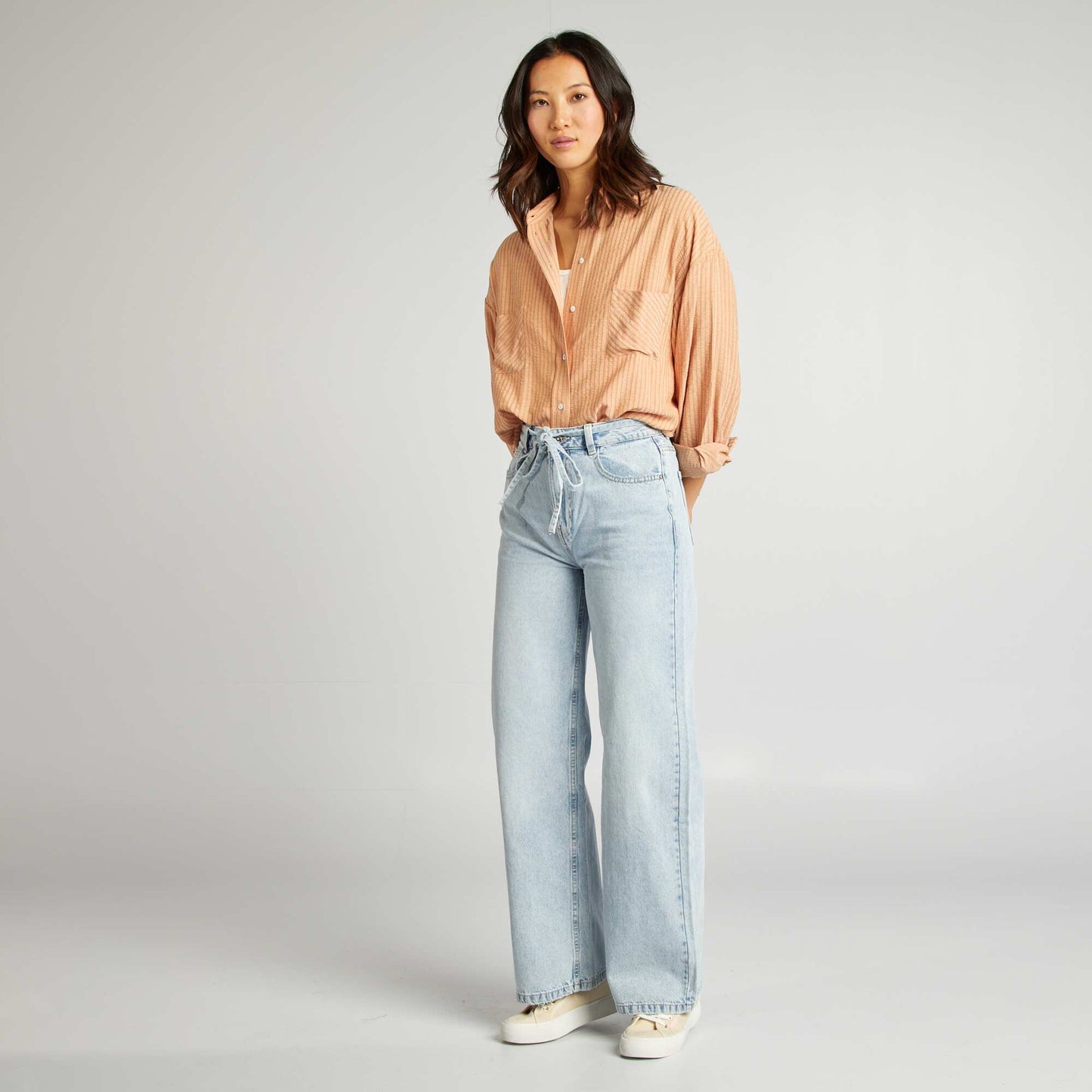 Camisa vaporosa corte oversize ROSA