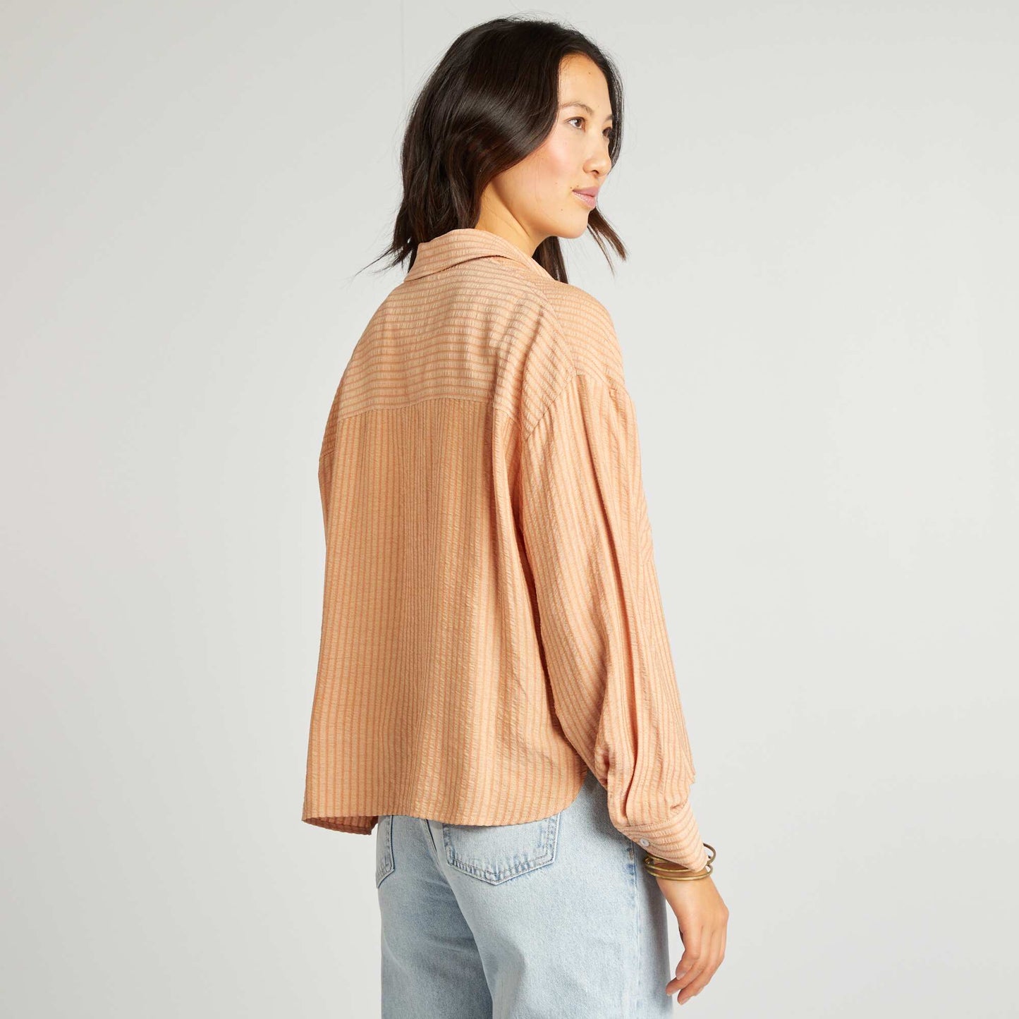 Camisa vaporosa corte oversize ROSA