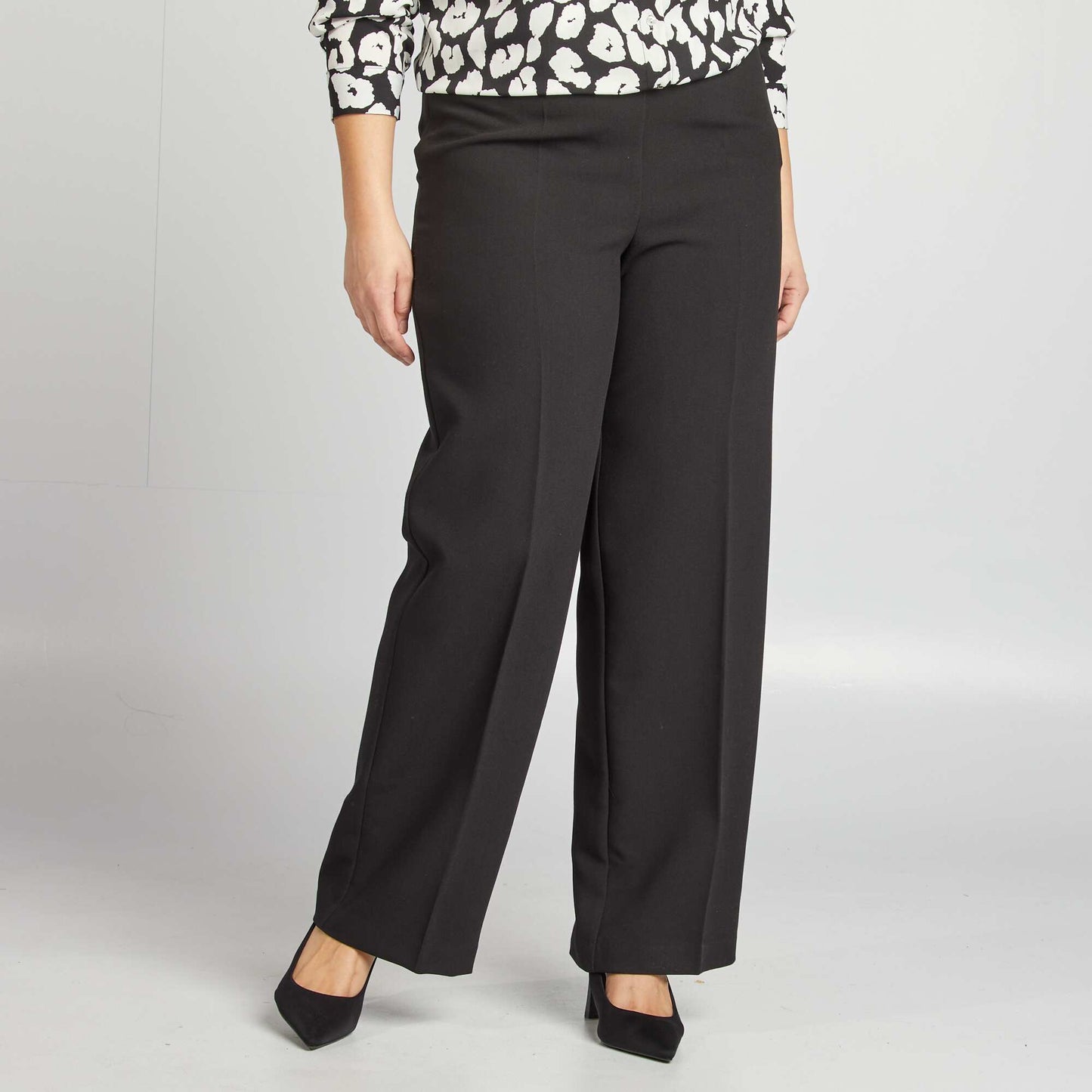 Pantalón de pinzas NEGRO