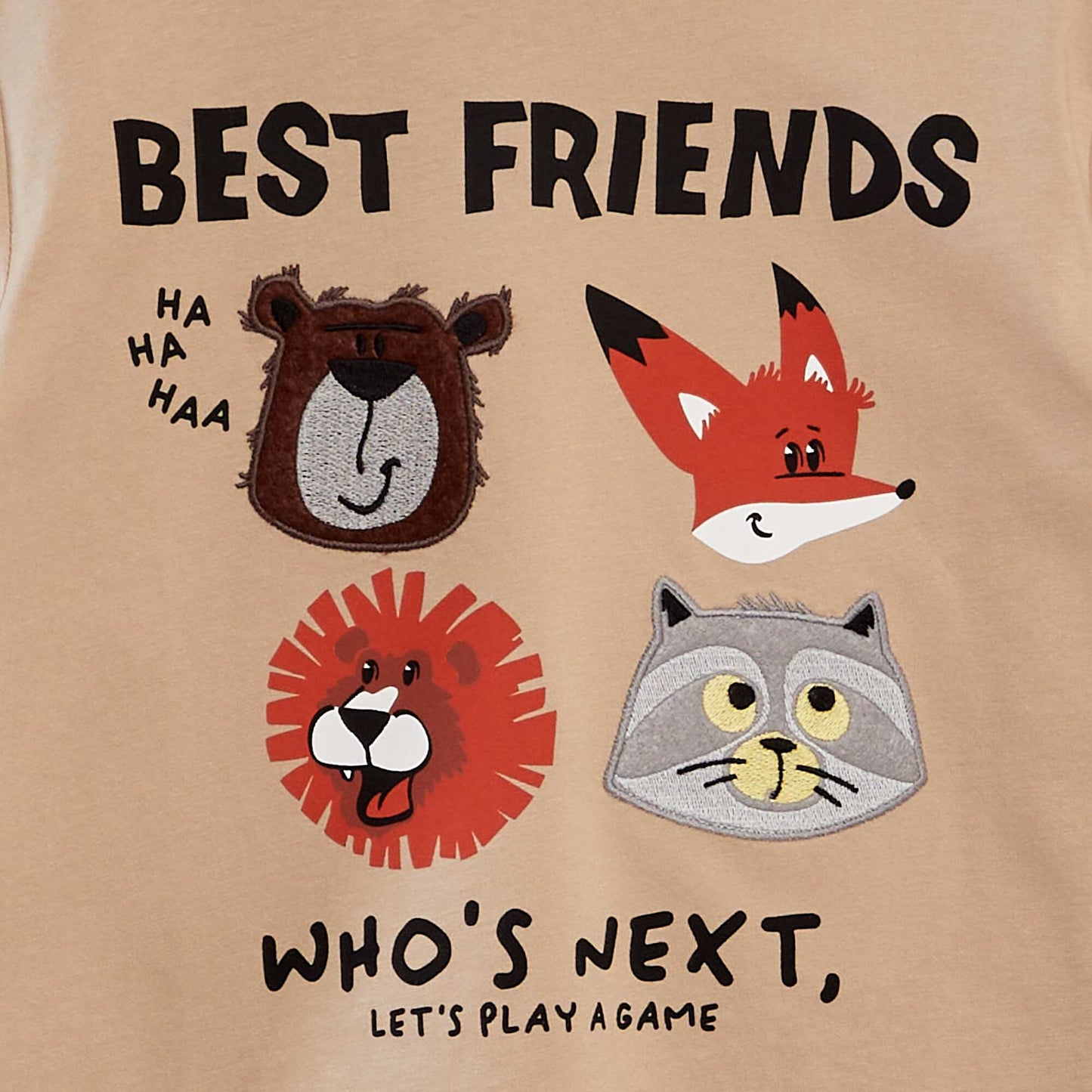 Camiseta estampada de manga larga MARRON